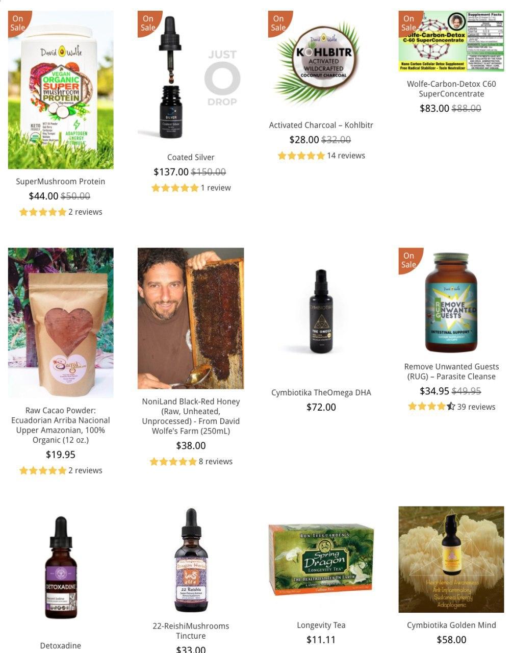David Wolfe Shop